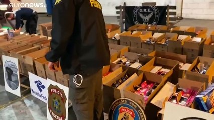 ضبط أطنان من الكوكايين في مرفأ ريو بالبرازيل