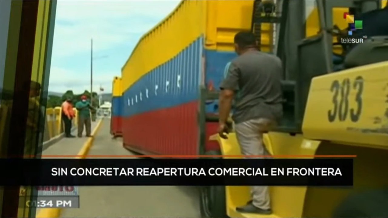 teleSUR Noticias 07-10 15:30: Apertura comercial de Venezuela y Colombia en  espera de coordinación