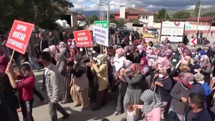 Vezirköprü'de eylem yapan vatandaşlardan 'provokasyon' tepkisi