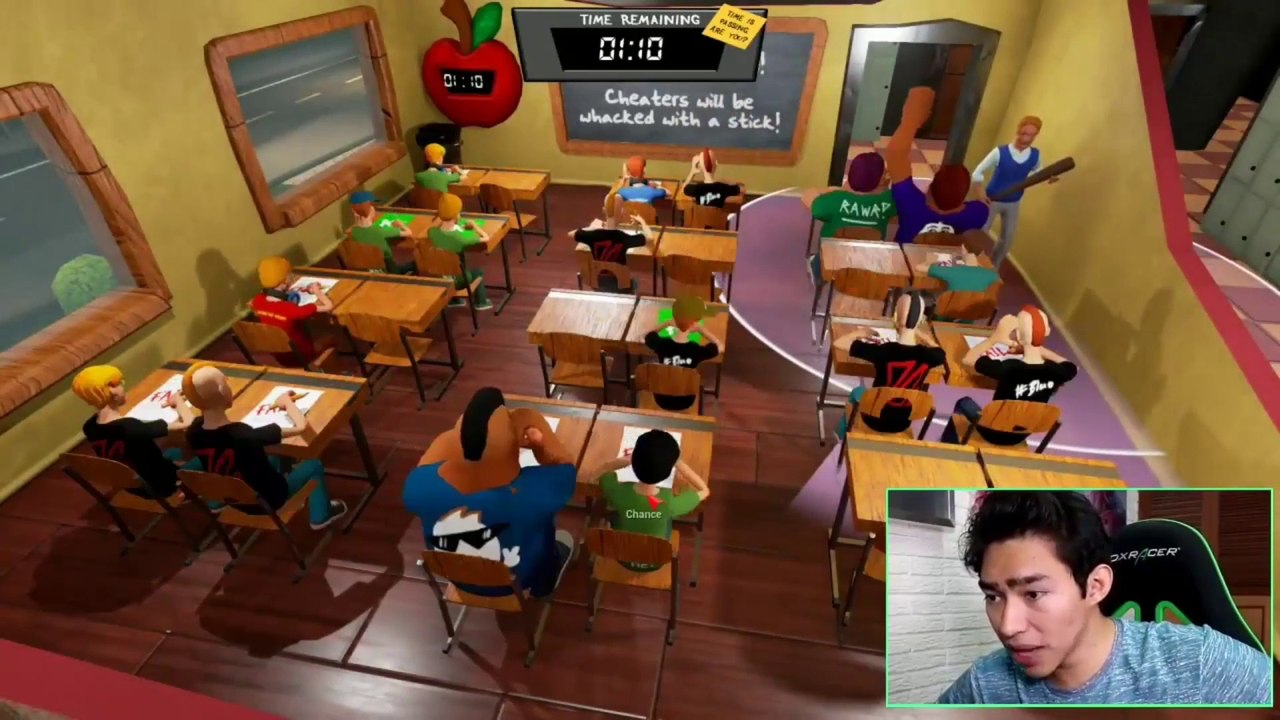 COPIANDO EN UN EXAMEN NIVEL FERNANFLOO | Highschool 101