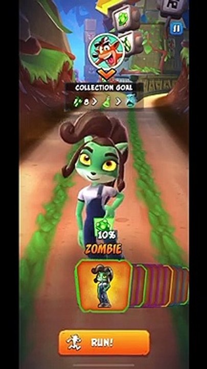 Zombie Coco Bandicoot Skin Gameplay - Crash Bandicoot: On The Run!