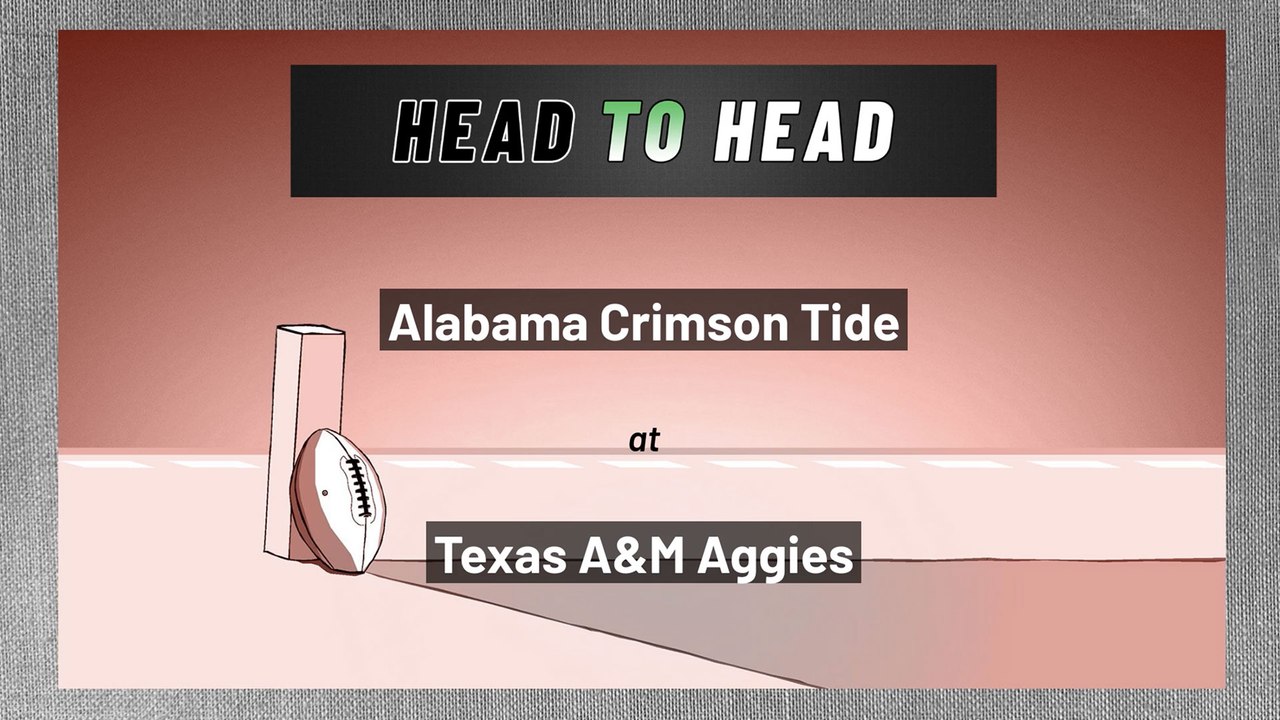 Alabama Crimson Tide at Texas A&M Aggies: Spread