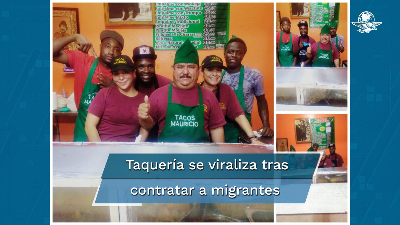 "En apoyo a nuestros hermanos": Taquería de Monterrey da trabajo a migrantes haitianos y se hace vi