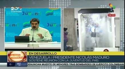 Nicolás Maduro sostiene reunión con la juventud venezolana que retornó a su patria