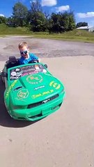 4-Year-Old Shows Off Drifting Skills in Toy Car