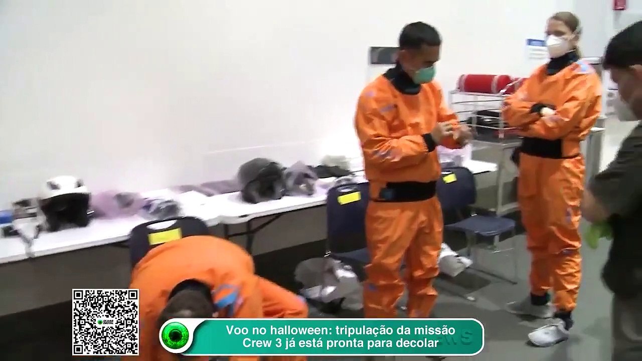 Voo no Haloween: tripulação da missão Crew 3 já está pronta para decolar
