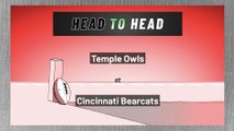 Temple Owls at Cincinnati Bearcats: Over/Under