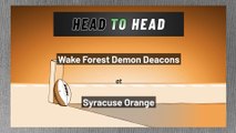 Wake Forest Demon Deacons at Syracuse Orange: Spread