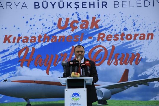 Sakarya Büyükşehir Belediyesince Uçak Kıraathanesi hizmete açıldı