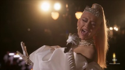 Christina Aguilera - When You Wish Upon A Star + Reflection at Disney World 50th Celebration - 2021 (HD)