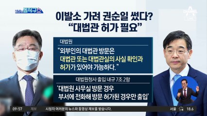 이발소 가려 권순일 썼다?…“대법관 허가 필요”