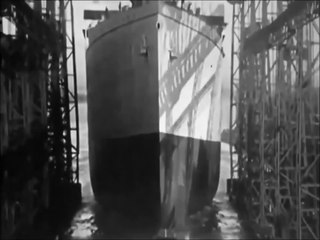 RMS Olympic in Construction & Launch Film in HD (Sister ship of the Titanic)