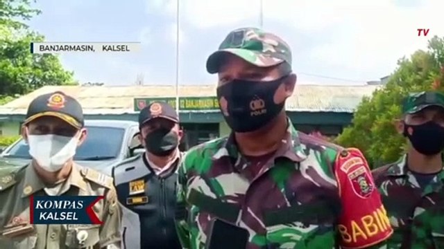 Banjarmasin Masih PPKM Level IV, Razia Masker Kembali Digalakkan, Pelanggar Diberi Sanksi Tertulis