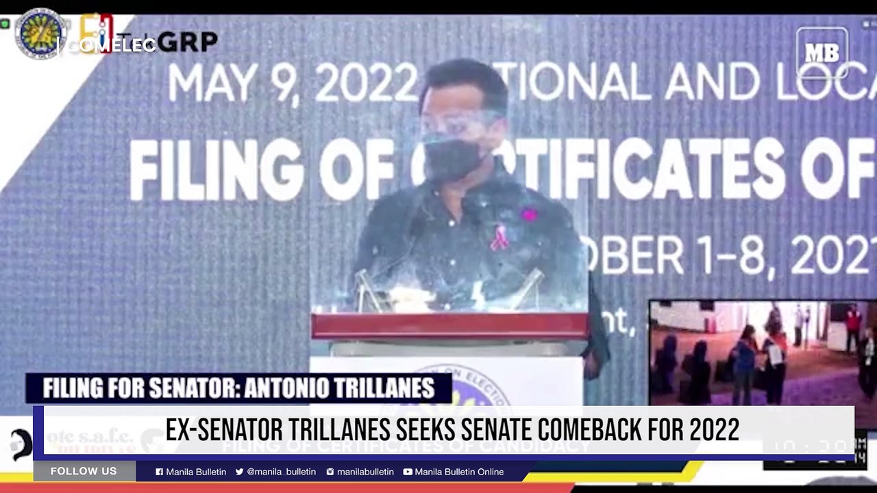 Ex-senator Trillanes seeks Senate comeback for 2022