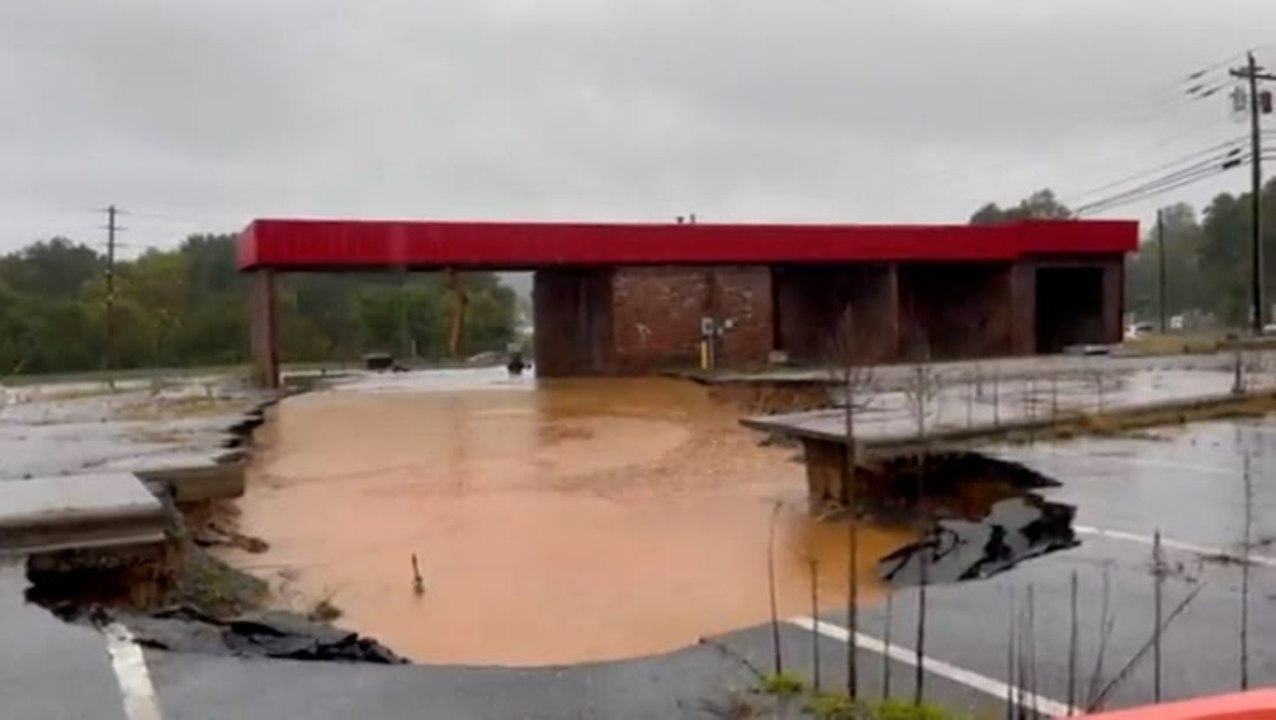 Torrential rain leads to flooding throughout the Southeast