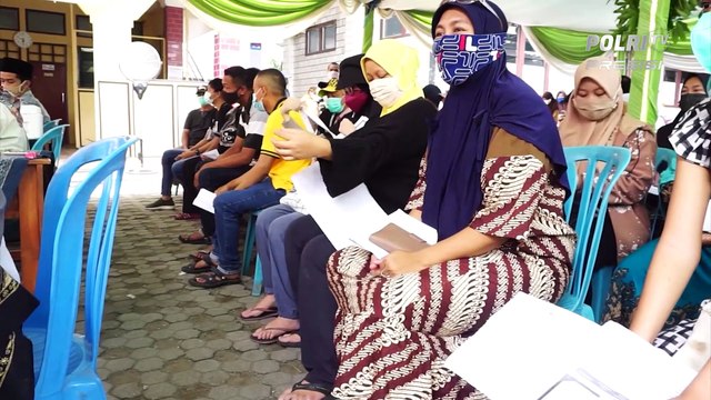 Kapolresta Sidoarjo Tinjau Vaksinasi di Ponpes Jati Agung Al-Qodiry