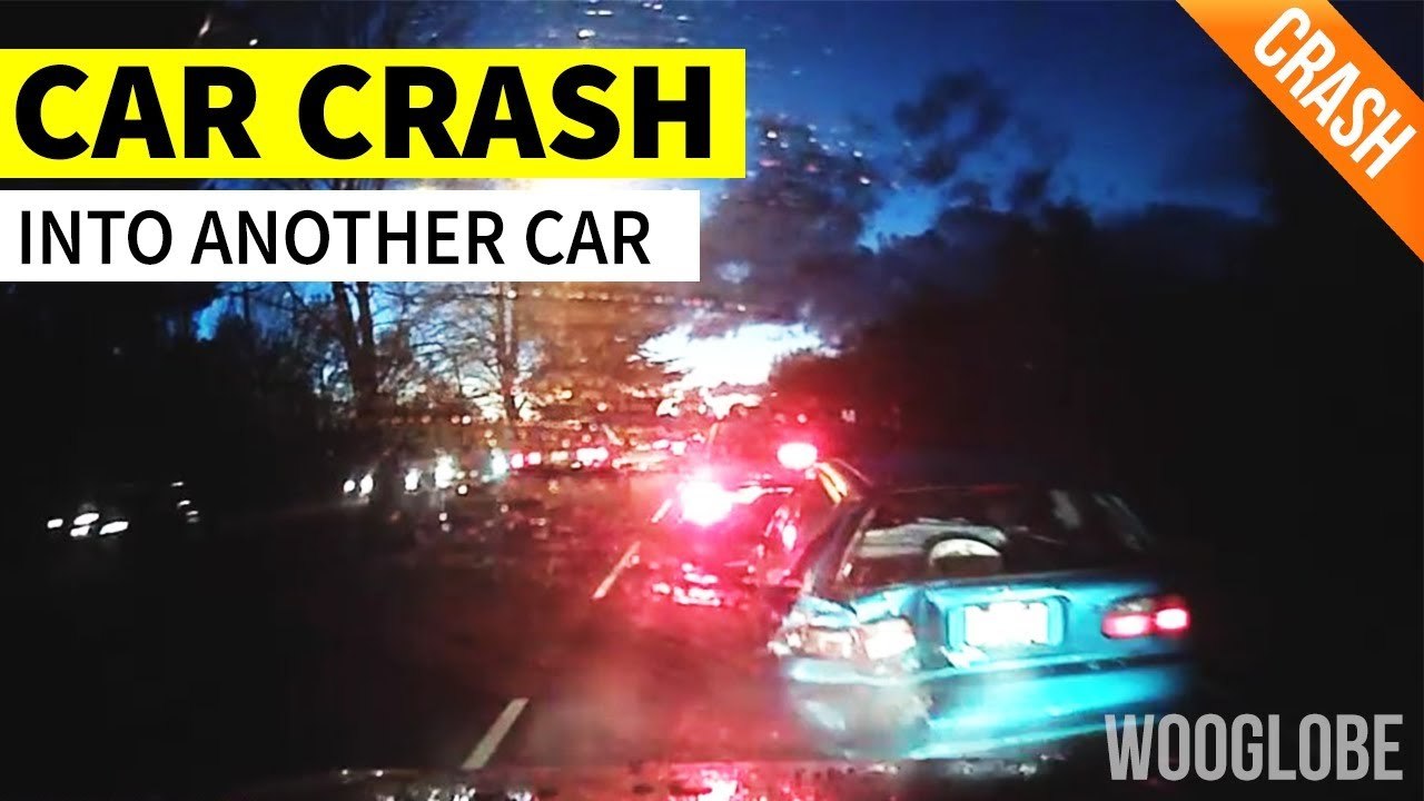 'Car gets rear-ended and launched into the vehicle ahead of it '