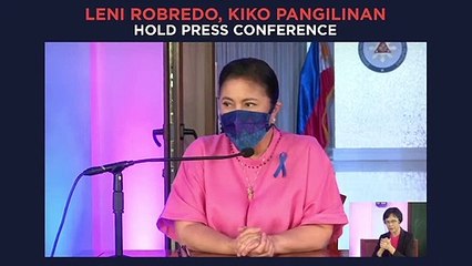 Robredo on her survey numbers for the 2022 presidential race