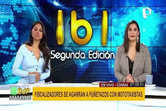 Grupo de fiscalizadores alientan pelea entre municipal y mototaxista en Comas