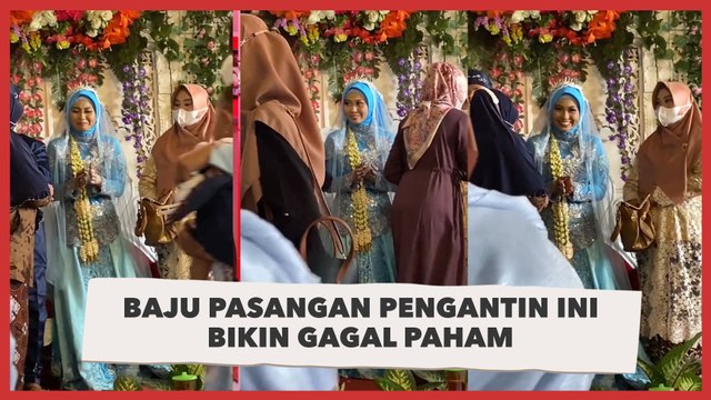 Baju Pasangan Pengantin Ini Bikin Gagal Paham, Warganet: Enggak Serasi!