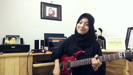 SHE'S GONE LEAD GUITAR FEMALE COVER BY IRTA AMALIA