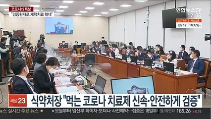 식약처장 "먹는 코로나 치료제 신속·안전하게 검증"