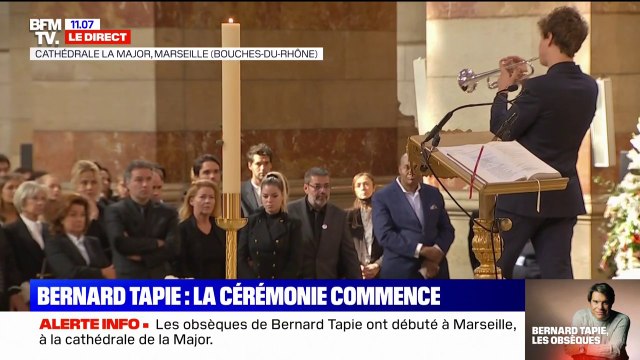 Obsèques de Bernard Tapie: son petit-fils lui rend en hommage en jouant Amazing Grace à la trompette