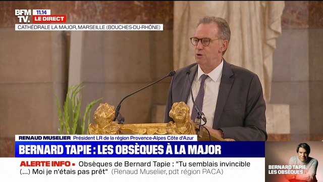 Renaud Muselier (LR) rend hommage à Bernard Tapie: Aujourd'hui, tu entres dans le Panthéon du coeur des Marseillais