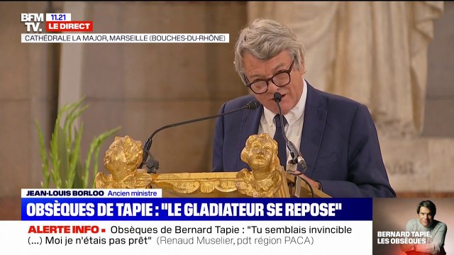 Jean-Louis Borloo rend hommage à Bernard Tapie: Tu n'as pas été maire de Marseille, tu as été Marseille