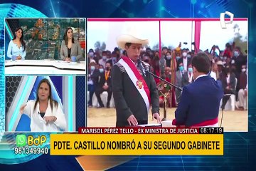Marisol Pérez sobre Cerrón y Bellido: el error del presidente fue construir el gobierno sobre ellos