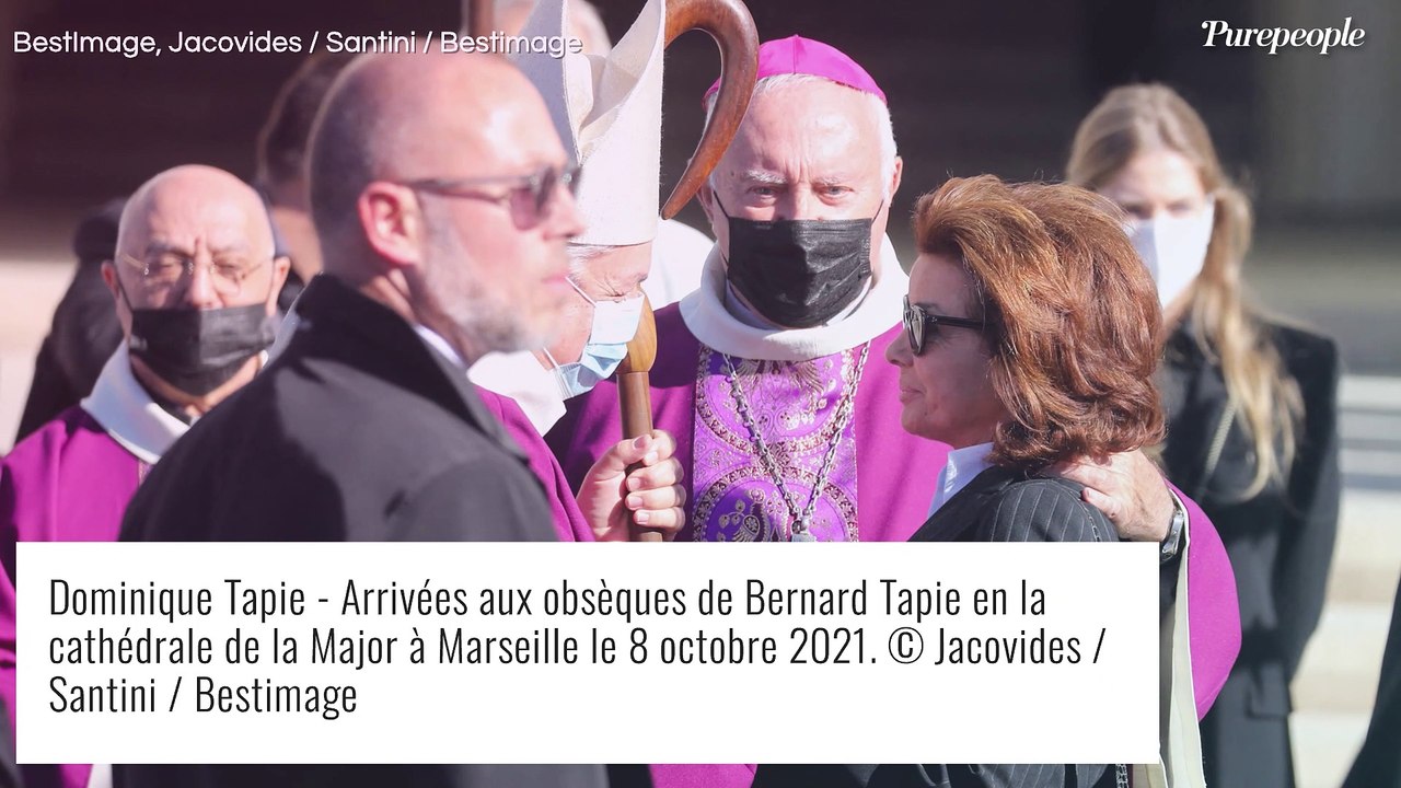 Obsèques de Bernard Tapie : sa veuve Dominique et sa fille Sophie soudées, derrière le corbillard