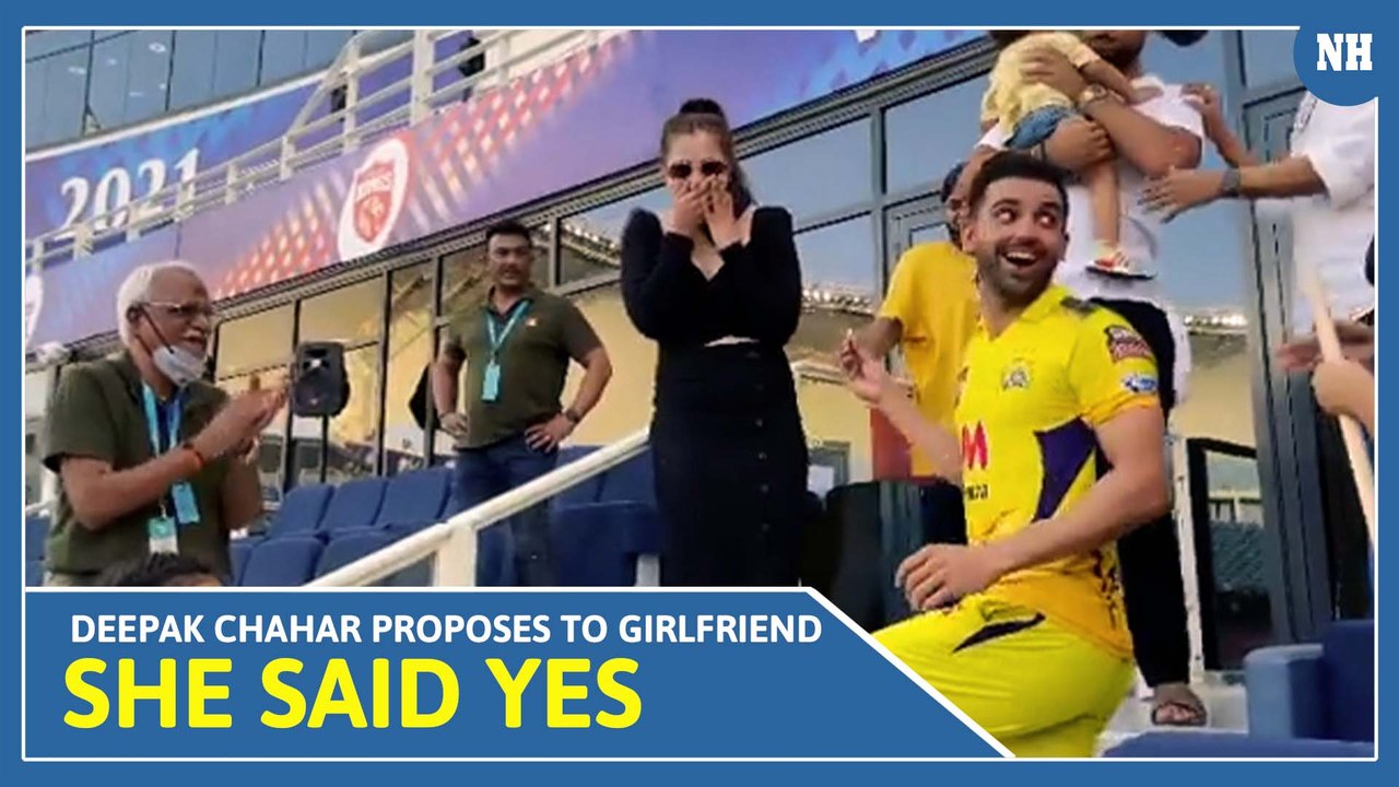 Watch: Deepak Chahar Proposes To Girlfriend After CSK's IPL Game, She Said Yes