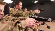 US Military Police Company Hones Marksmanship Skills in Firearms Training Simulator