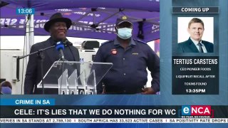 Cele says its a lie police did nothing for WC