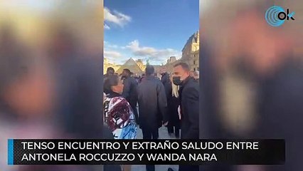 Tenso encuentro y extraño saludo entre  Antonela Roccuzzo y Wanda Nara