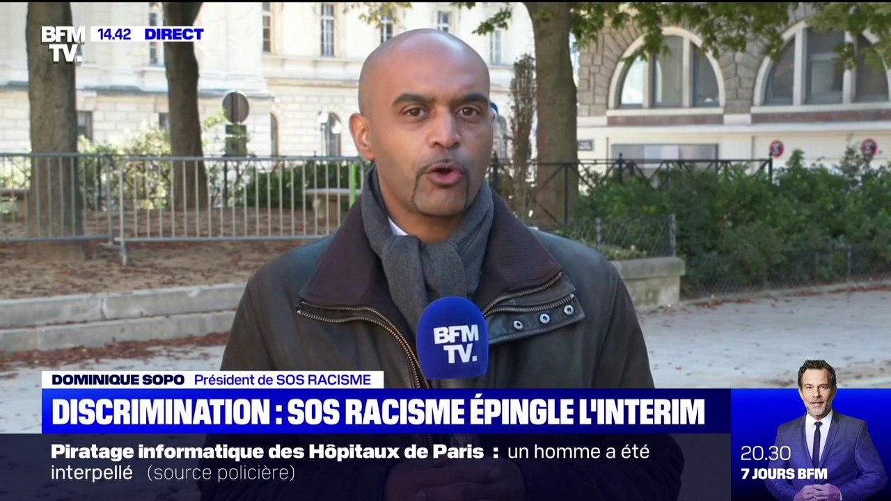 Discrimination en agence d'intérim: Dominique Sopo, président de SOS Racisme, attend que "le gouvernement réagisse"