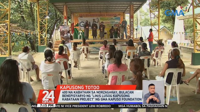 400 na kabataan sa Norzagaray,Bulacan benepisyaryo ng Linis Lusog Kapusong Kabataan Project ng GMA Kapuso Foundation | 24 Oras