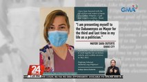 Davao City Mayor Sara Duterte, hindi nag-file ng COC sa pagkapangulo; Nais daw pagsilbihan ang mga Dabawenyo sa ikatlong termino | 24 Oras