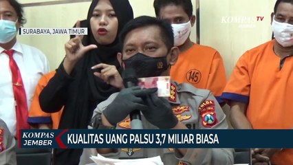 Polda Jatim Sita Uang Palsu 3,7 Miliar, BI: Kualitas Kertasnya Biasa