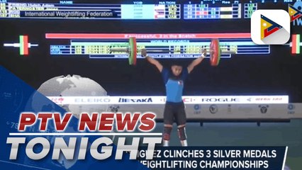 Christian Rodriguez clinches 3 silver medals in IWF weightlifting championships