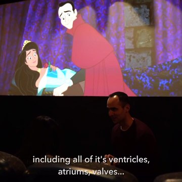 Il fait sa demande en mariage pendant le dessin animé La belle au bois dormant