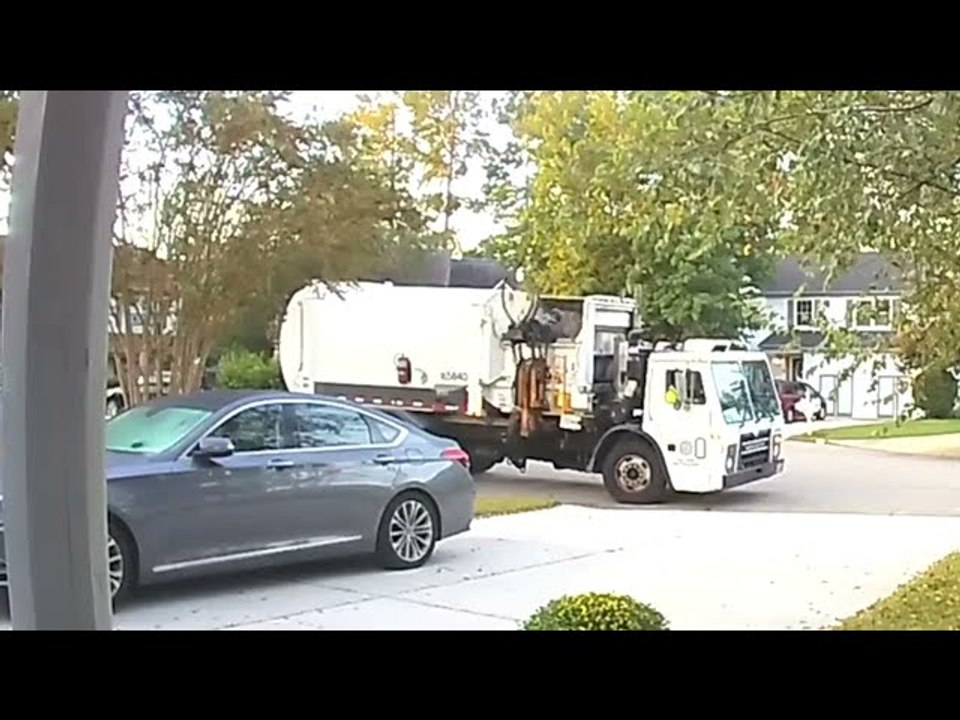 Garbage Truck Accidentally Steals Garbage Bin