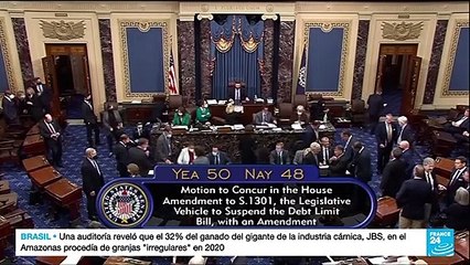 Senado de EE. UU. votó favorablemente para suspender hasta diciembre el límite de la deuda federal