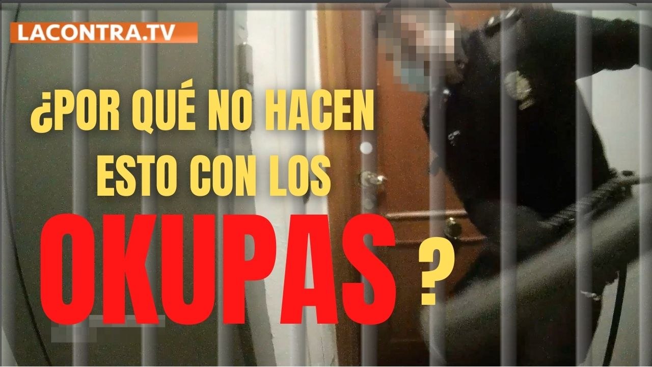 Duras imágenes-la izquierda protege a los okupas pero asalta el hogar de estas chicas indefensas a punta de ariete