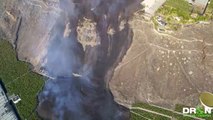 Los expertos advierten de un posible derrumbe del primer delta formado por la colada del volcán
