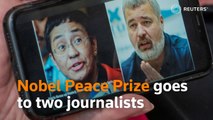 Nobel Peace Prize goes to two journalists