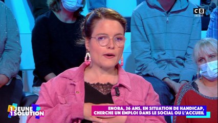 Enora dénonce la discrimination à l'emploi à cause de son handicap dans "1 jeune, 1 solution"