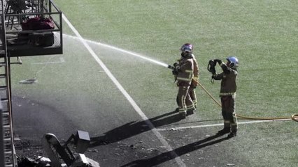 Andorra's stadium catches fire ahead of England clash