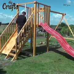 building diy playground for kids diy crafts  EASY DIY PLAYHOUSE FOR YOUR KIDS  5-Minute crafts