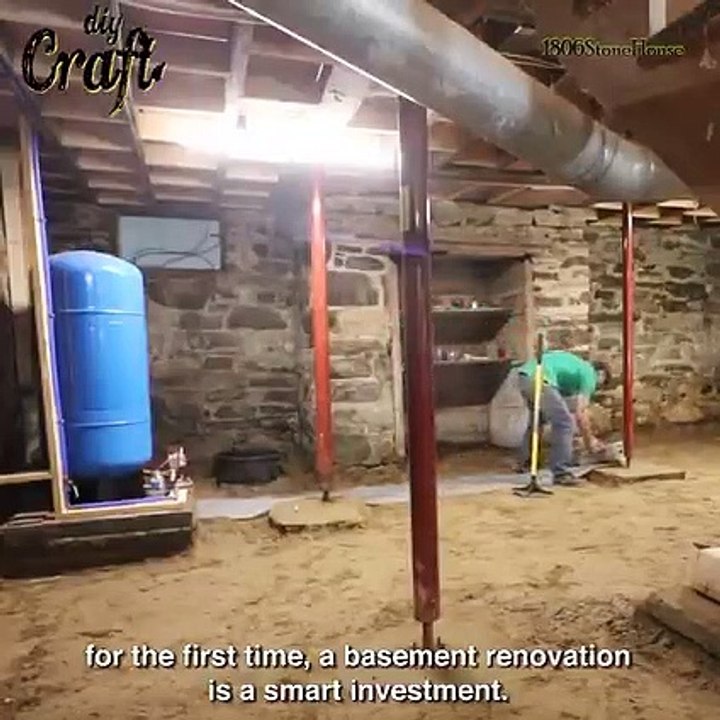 200 years old farmhouse basement renovation Miniature   Adorable Old House Budget Renovation